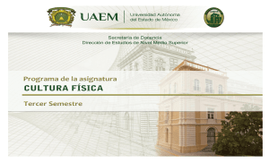cultura fisica 3 - Universidad Autónoma del Estado de México