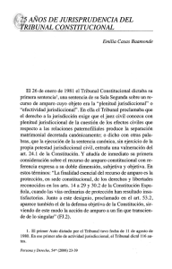 25 AÑos DE JURISPRUDENCIA DEL TRIBUNAL CONSTITUCIONAL