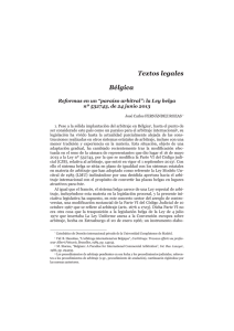 Textos legales Bélgica - E-Prints Complutense