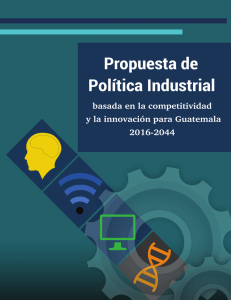 Propuesta de Política Industrial basada en la competitividad