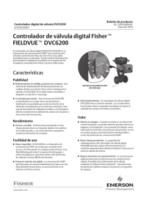 Controlador de válvula digital Fishert FIELDVUEt DVC6200