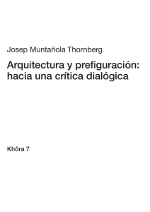 Arquitectura y prefiguración: hacia una crítica dialógica