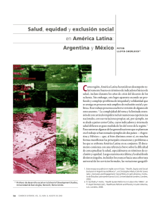 Salud, equidad y exclusión social en América Latina