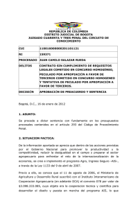 republica de colombia distrito judicial de bogota juzgado cuarenta y