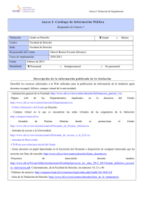 Anexo I: Catálogo de Información Pública Responde al Criterio 1