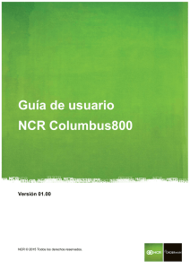 Guía de usuario NCR Columbus800