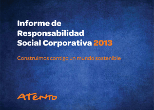 Informe de Social Corporativa 2013 Responsabilidad