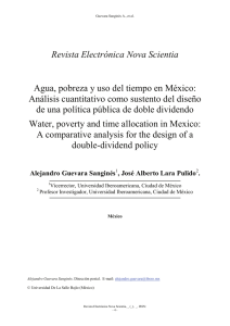 Agua, pobreza y uso del tiempo - Sobre México. Temas de Economía