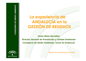 La Gestión de Residuos en Andalucía
