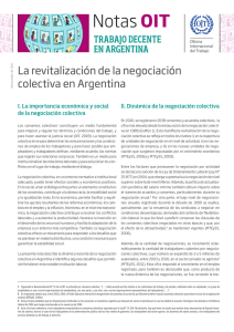La revitalización de la negociación colectiva en Argentina  pdf