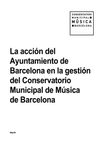La acción del Ayuntamiento de Barcelona en la gestión del