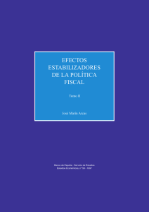 Efectos estabilizadores de la política fiscal. Tomo II