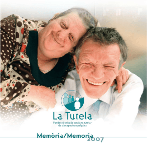 Memòria anual La Tutela 2008