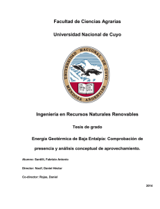 Facultad de Ciencias Agrarias Universidad Nacional de Cuyo