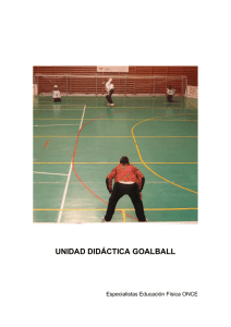 unidad didáctica goalball - Web de Educación de la ONCE