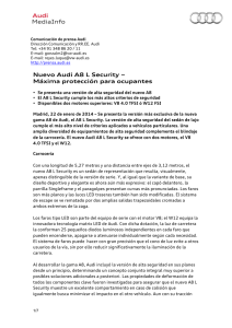 Nuevo Audi A8 L Security - Audi MediaServices España