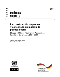 La construcción de pactos y consensos en materia de política social