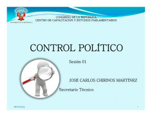 control político - Congreso de la República