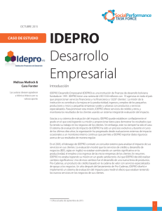 IDEPRO Desarrollo Empresarial - Social Performance Task Force