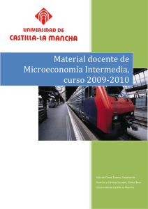 Material docente de Microeconomía Intermedia, curso 2009-2010