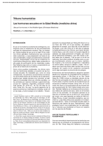 Tribuna humanística Las hormonas sexuales en la Edad Media