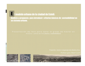 l modelo urbano de la ciudad de Estelí: