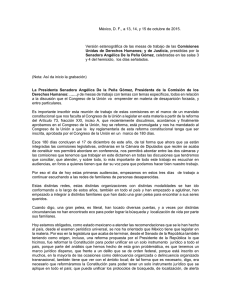 Versi&oacute;n Estenogr&aacute;fica - Senado de la Rep&uacute;blica