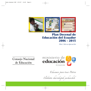 Plan Decenal de Educación del Ecuador 2006
