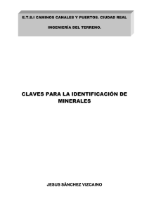 ing terreno- clave identificacion minerales