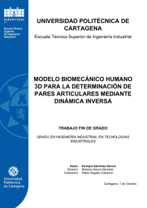universidad politécnica de cartagena modelo biomecánico humano
