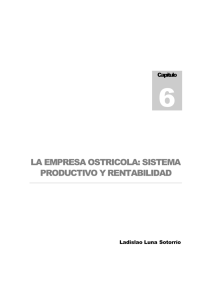 la empresa ostricola: sistema productivo y rentabilidad