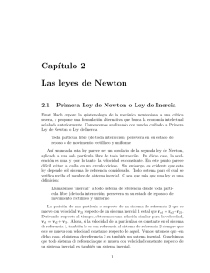 Cap´ıtulo 2 Las leyes de Newton