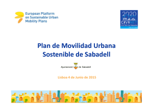 Plan de Movilidad Urbana Sostenible de Sabadell