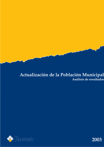 Actualización de la Población Municipal 2003
