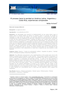 El proceso hacia la paridad en América Latina