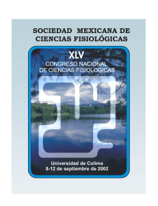 XLV Congreso 2002 - Sociedad Mexicana de Ciencias Fisiológicas