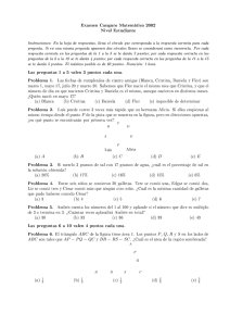 Examen Canguro Matemático 2002 Nivel Estudiante Las preguntas