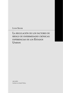 La reguLación de LoS factoreS de rieSgo de enfermedadeS