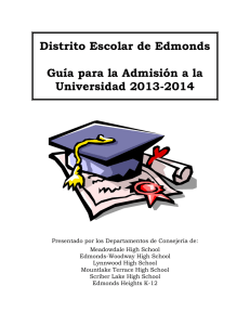 Distrito Escolar de Edmonds Guía para la Admisión a la Universidad