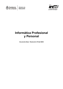 Informática Profesional y Personal - Instituto Nacional de Educación