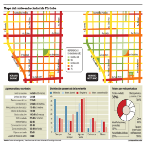Mapa del ruido en la ciudad de Córdoba 10% 8