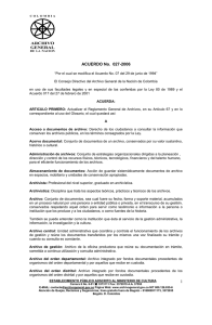 El Consejo Directivo del Archivo General de la Nación de Colombia