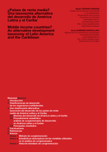 ¿Países de renta media? - Iberoamerican Journal of Development