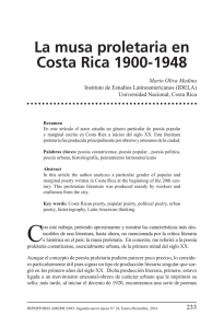 La musa proletaria en Costa Rica 1900-1948