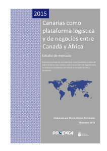 2015 Canarias como plataforma logística y de negocios