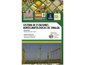 Sistema de estaciones agroclimatológicas de Sinaloa