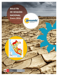 Boletín Sequía en el Perú, Enero - 2016