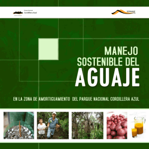 CIMA 2012. Manejo Sostenible del Aguaje