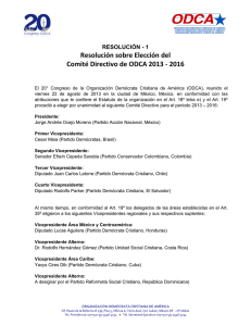 resolución 1 a_elección del comite directivo de odca