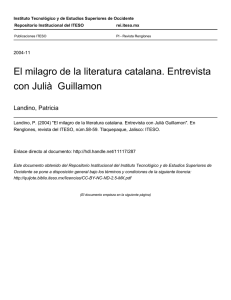 El milagro de la literatura catalana. Entrevista con Julià Guillamon